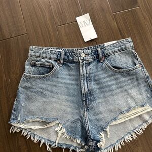 Zara Blue Jean Shorts